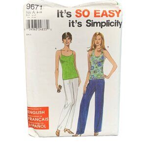 Simplicity 9671 Womens Knit Tops & Pants Sewing Pattern Sizes 6-16
